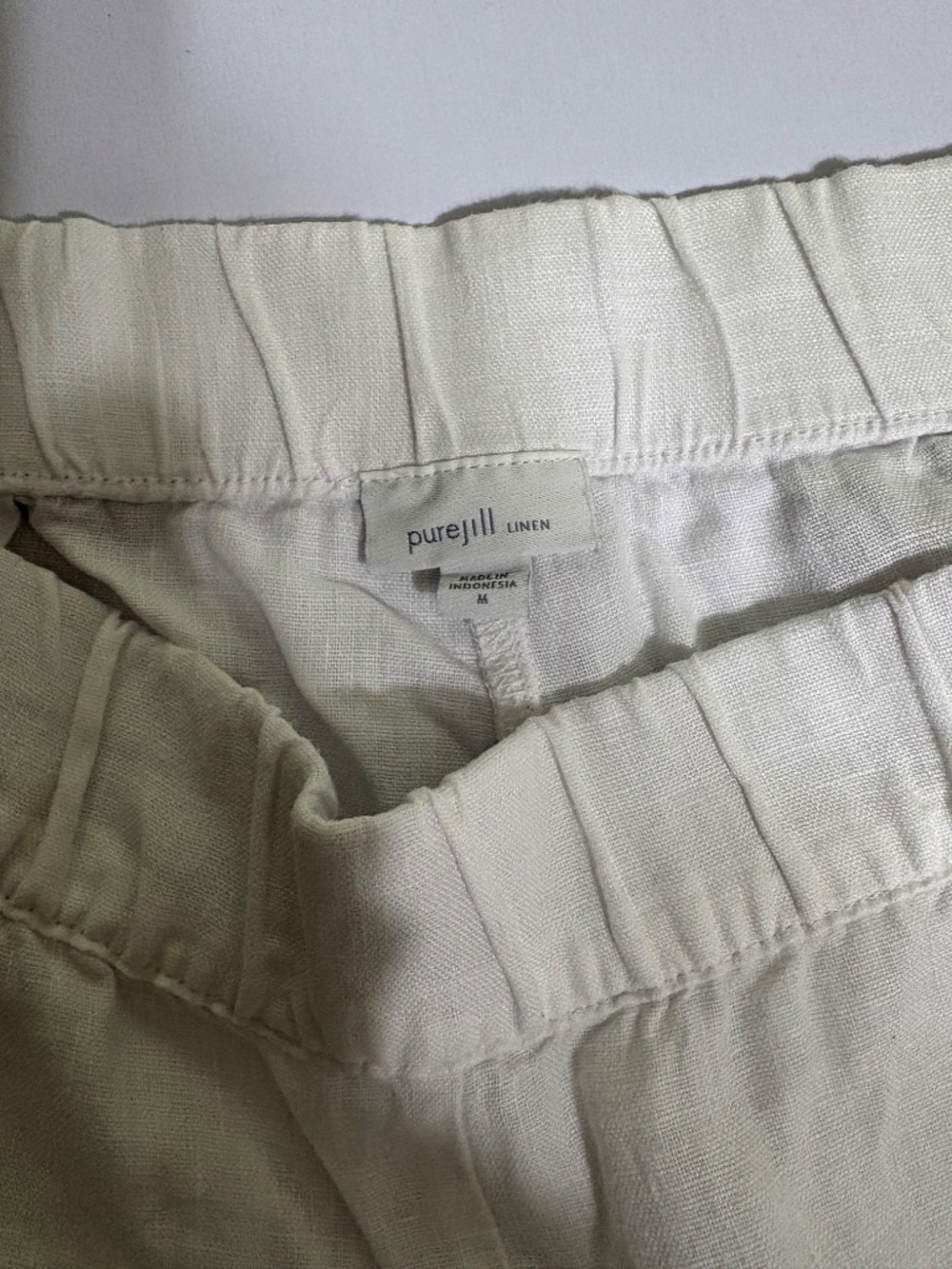 J. Jill Linen Wide-leg Cropped Pants - Picture 2 of 5